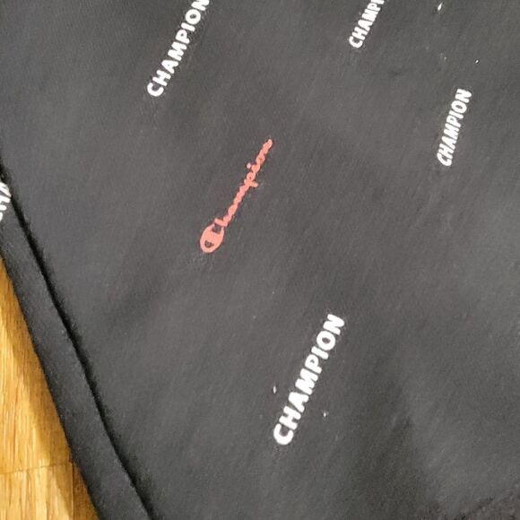 Champion Powerblend Reverse Weave AOP Printed Shorts Black White Men's Size M - Picture 5 of 5